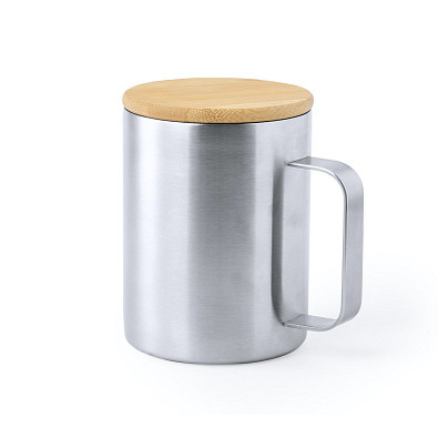 Isolierbecher Ricaly, 350 ml, silber