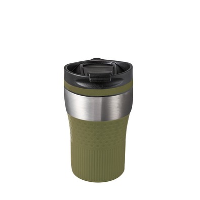 Thermobecher RETUMBLER-BAYAMO CORPORATE, silber/dunkelgrün