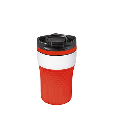 Thermobecher RETUMBLER-BAYAMO CORPORATE, weiß/rot