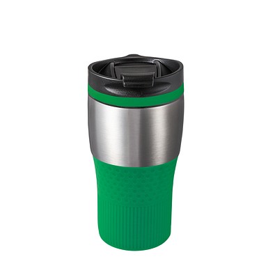 Thermobecher RETUMBLER-BAYAMO MEZZO CORPORATE, silber/grün