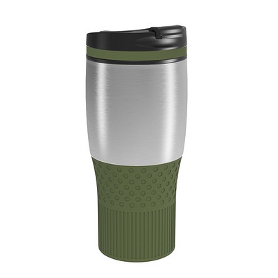 Thermobecher RETUMBLER-myBAYAMO GRANDE II, silber/dunkelgrün