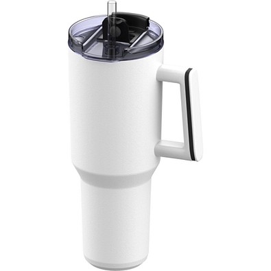 Thermobecher RETUMBLER-myKINGS CANYON 1200, weiß, Ring schwarz