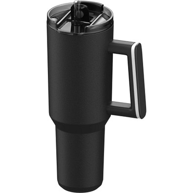 Thermobecher RETUMBLER-myKINGS CANYON 900, schwarz, Ring weiß
