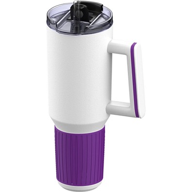 Thermobecher RETUMBLER-myKINGS CANYON 900, weiß/lila