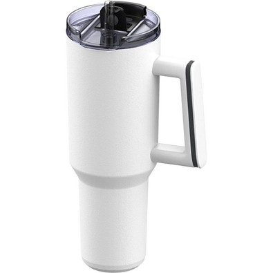 Thermobecher RETUMBLER-myKINGS CANYON 900, weiß, Ring dunkelgrau