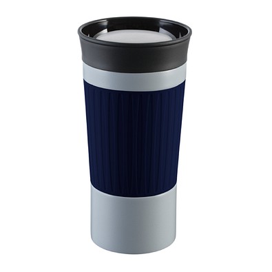 Thermobecher RETUMBLER-myKINGSTON, grau, dunkelblau