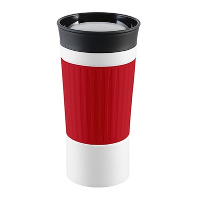 Thermobecher RETUMBLER-myKINGSTON, weiß, rot