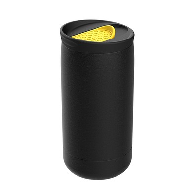 Thermobecher RETUMBLER-myNIZZA, schwarz/gelb