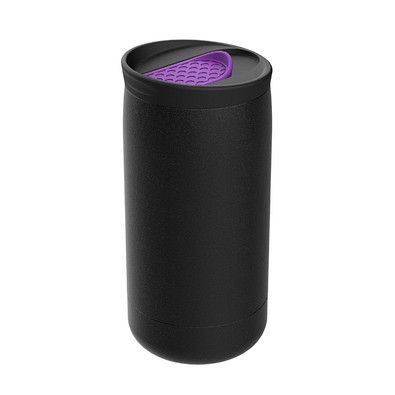 Thermobecher RETUMBLER-myNIZZA, schwarz/lila