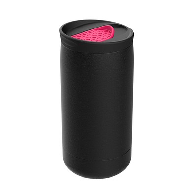 Thermobecher RETUMBLER-myNIZZA, schwarz/magenta