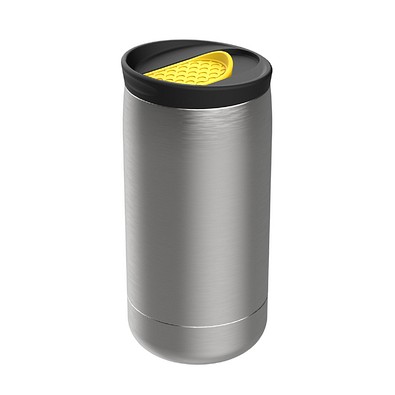 Thermobecher RETUMBLER-myNIZZA, silber/gelb