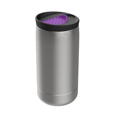 Thermobecher RETUMBLER-myNIZZA, silber/lila