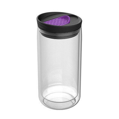 Thermobecher RETUMBLER-myNIZZA, transparent/lila