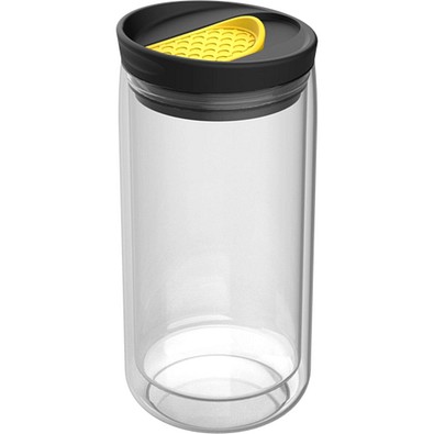 Thermobecher RETUMBLER-myNIZZA, transparent/gelb
