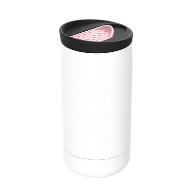 Thermobecher RETUMBLER-myNIZZA, weiß/rosa