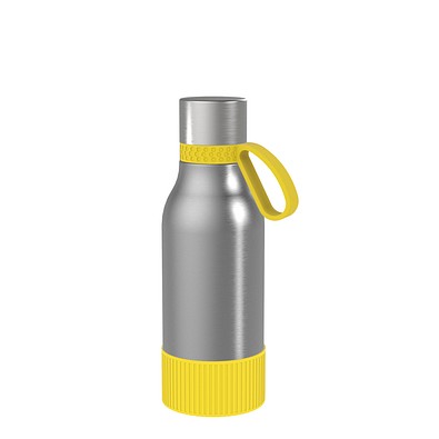 Thermotrinkflasche RETUMBLER-myNIZZA II 420 CERAMIC, silber/gelb/gelb