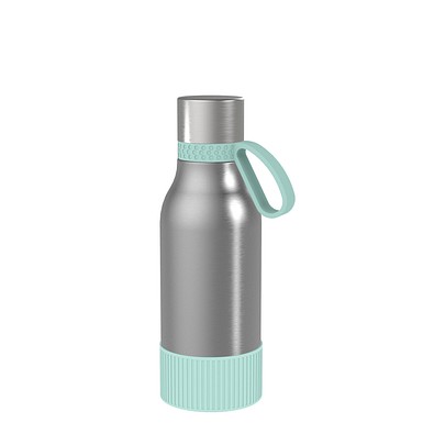 Thermotrinkflasche RETUMBLER-myNIZZA II 420 CERAMIC, silber/mint/mint
