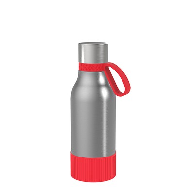 Thermotrinkflasche RETUMBLER-myNIZZA II 420 CERAMIC, silber/rot/rot