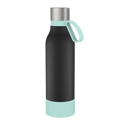 Thermotrinkflasche RETUMBLER-myNIZZA II 600 CERAMIC, schwarz/mint/mint