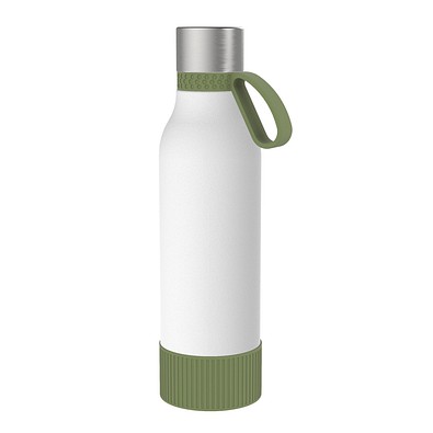 Thermotrinkflasche RETUMBLER-myNIZZA II 600 CERAMIC, weiß/dunkelgrün/dunkelgrün