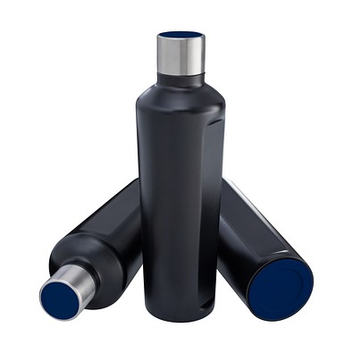 Thermotrinkflasche RETUMBLER-mySTEELONE, schwarz/dunkelblau