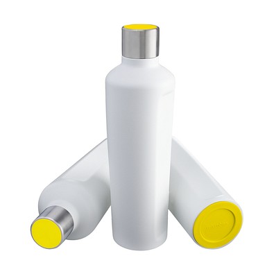 Thermotrinkflasche RETUMBLER-mySTEELONE, weiß/gelb