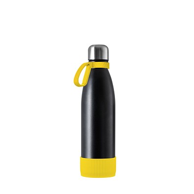 Thermotrinkflasche RETUMBLER-NIZZA, schwarz/gelb/gelb