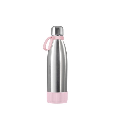 Thermotrinkflasche RETUMBLER-NIZZA, silber/rosa/rosa