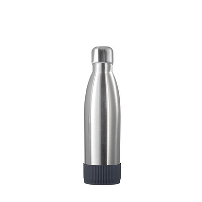 Thermotrinkflasche RETUMBLER-NIZZA, silber, Sleeve anthrazit