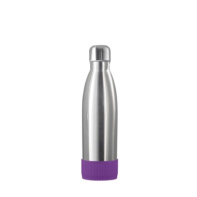 Thermotrinkflasche RETUMBLER-NIZZA, silber, Sleeve lila