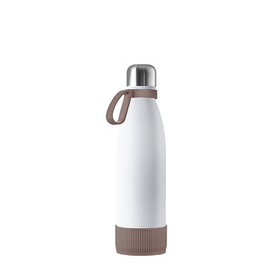 Thermotrinkflasche RETUMBLER-NIZZA, weiß/braun/braun