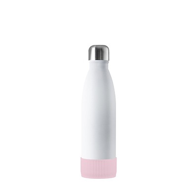 Thermotrinkflasche RETUMBLER-NIZZA, weiß, Sleeve rosa