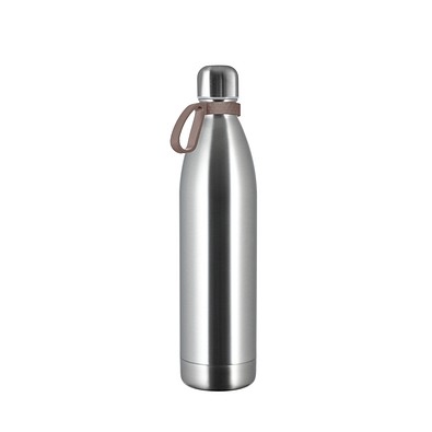 Thermotrinkflasche RETUMBLER-NIZZA XL, silber/braun
