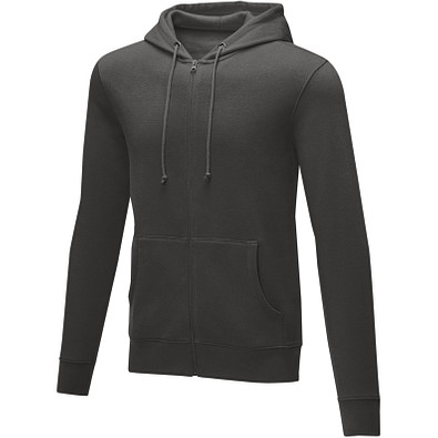 Theron Hoodie mit Reißverschluss für Herren, storm grey, M