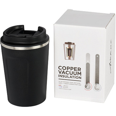 Thor auslaufsicherer kuper-vakuum Isolierbecher, 360 ml, schwarz