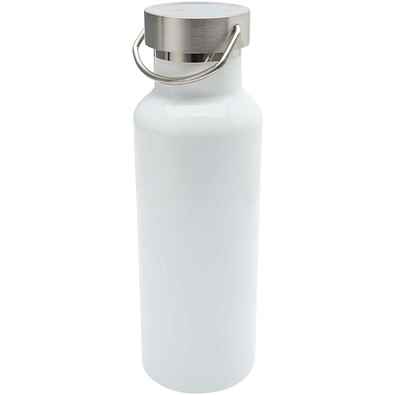 Thor 500 ml RCS-zertifizierte Trinkflasche aus Edelstahl, weiss