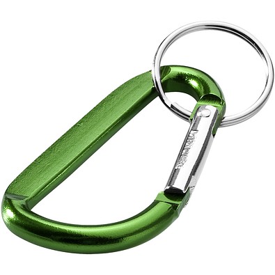 Timor Karabiner Schlüsselanhänger aus recyceltem Aluminium, grün