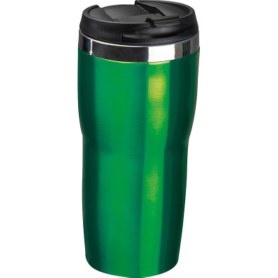 Trinkbecher aus Edelstahl, 480ml, grün