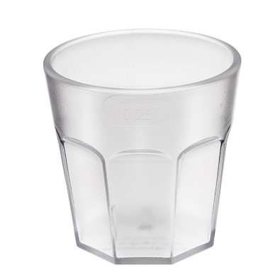 Trinkbecher Tumble, 250 ml, transparent