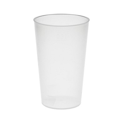 Trinkbecher Vital, 300 ml, transparent-milchig