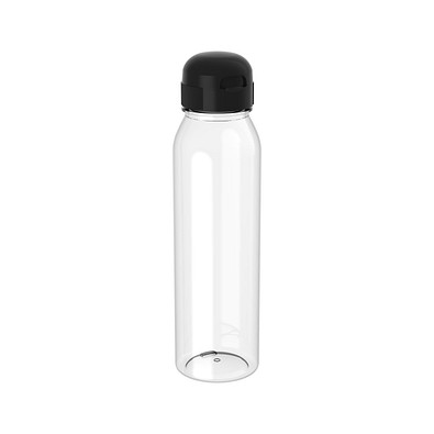 Trinkflasche  Active Sports, 650 ml, RENEW, transparent/schwarz