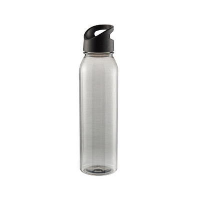 Trinkflasche Active Wave, 650 ml, transparent-schwarz/schwarz