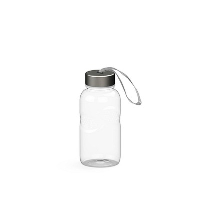 Trinkflasche Carve Pure, 500 ml, RENEW, transparent/silber