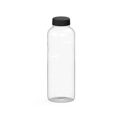 Trinkflasche Carve Refresh, 1 l, RENEW, transparent/schwarz