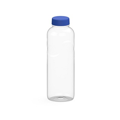 Trinkflasche Carve Refresh, 1 l, RENEW, transparent/standard-blau PP