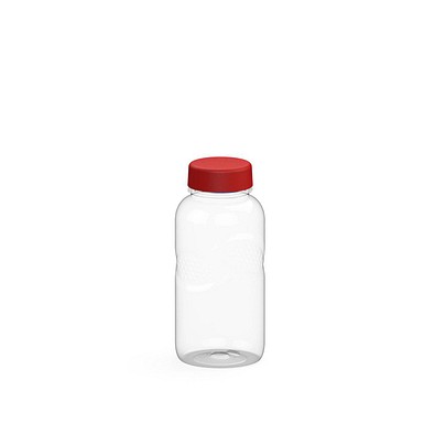 Trinkflasche Carve Refresh, 500 ml, RENEW, transparent/standard-rot
