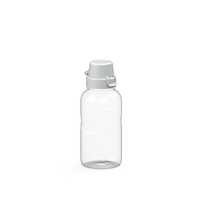 Trinkflasche Carve School, 500 ml, RENEW, transparent/weiss