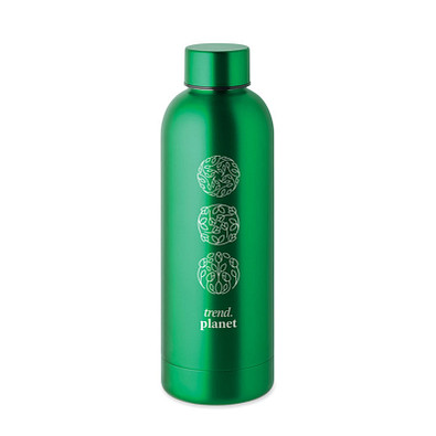 Trinkflasche Edelstahl 500 ml ATHENA, Grün