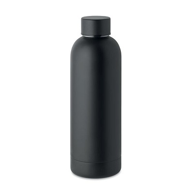 Trinkflasche Edelstahl 500 ml ATHENA, Schwarz