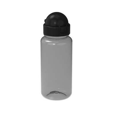 Trinkflasche Junior, 400 ml, transparent/schwarz/schwarz